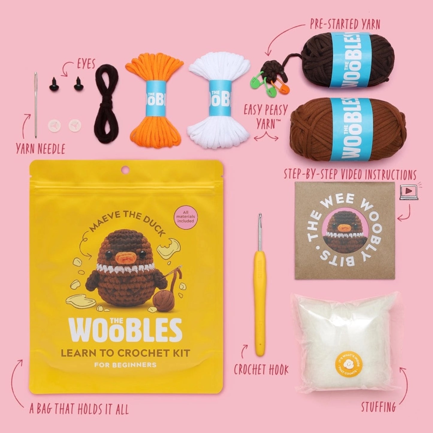 Maeve the Duck Crochet Kit