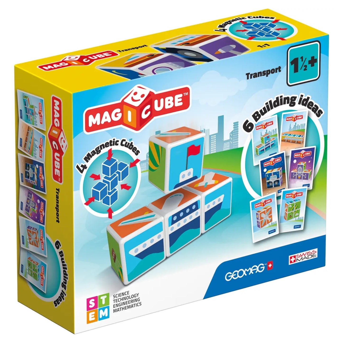 Geomag Magicube Cubes: Transport (7 Pcs)