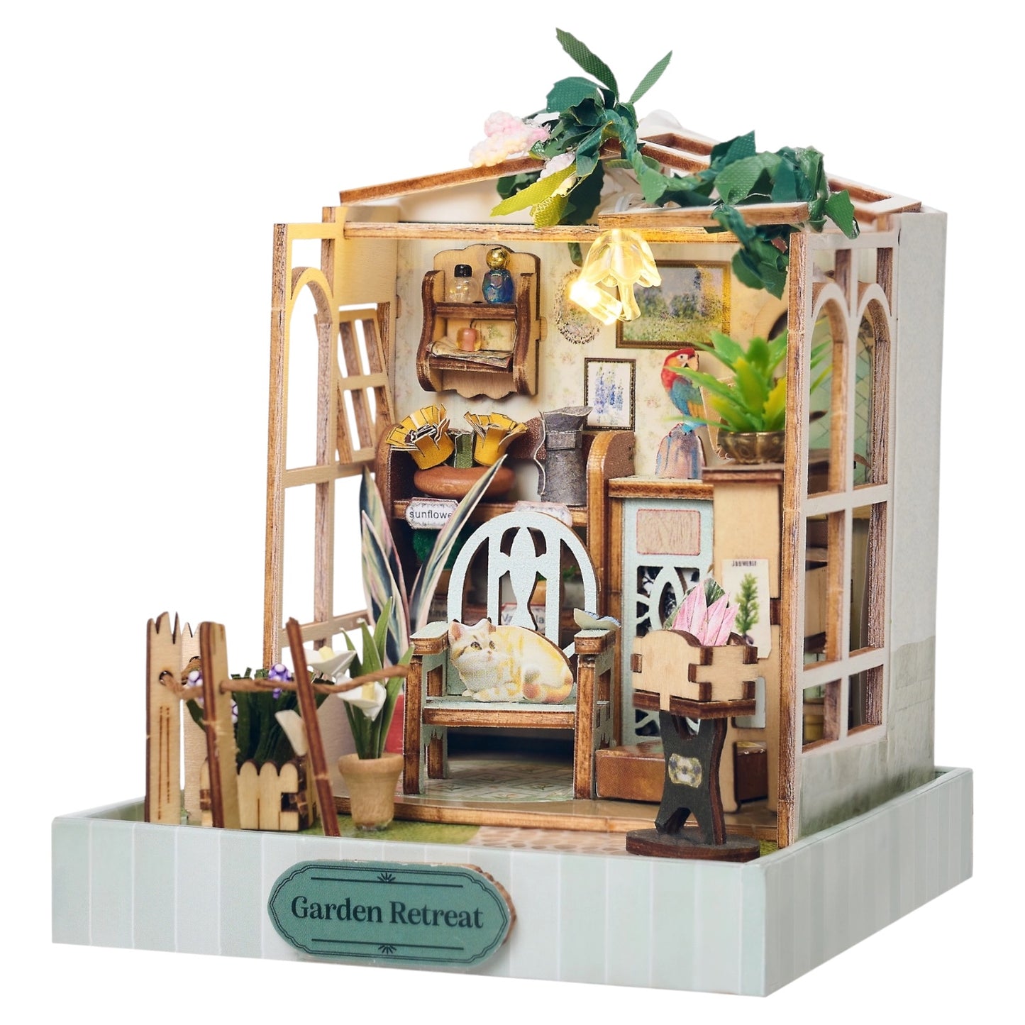 DIY Miniature House Kit: Garden Retreat