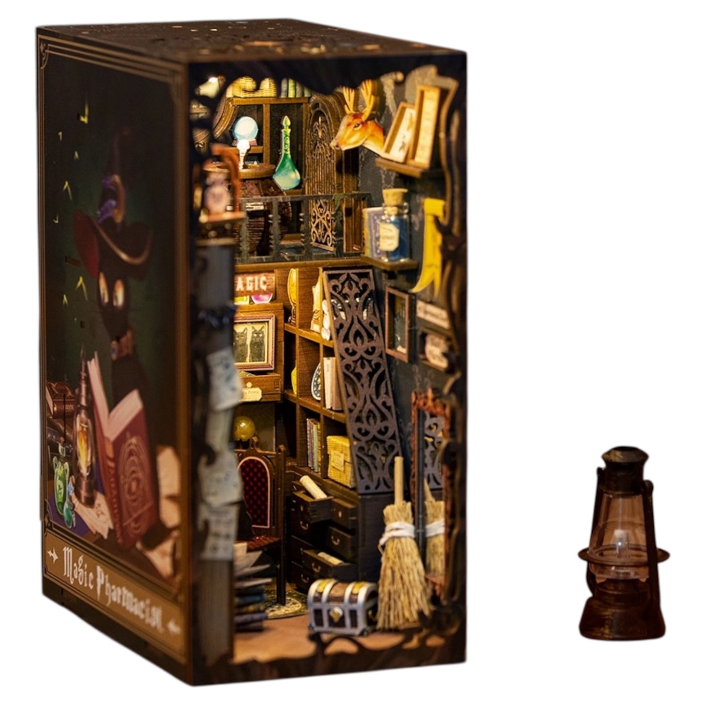 DIY Book Nook Kit: Magic Pharmacist w/ Dust Cover
