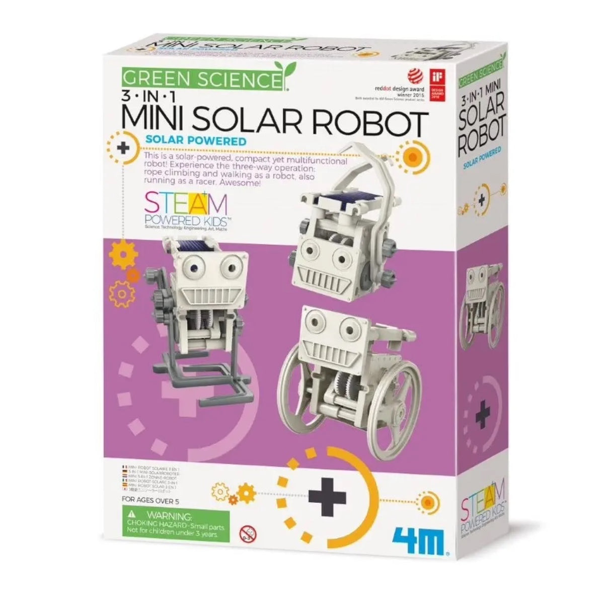 Green Science: 3-in-1 Mini Solar Robot