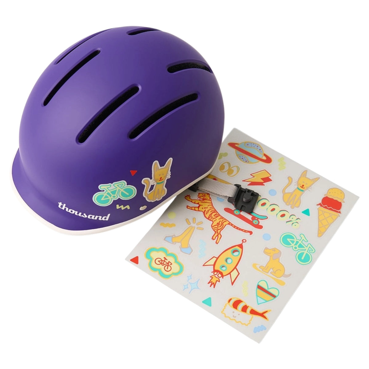 Purple Helmet Jr. (Thousand Brand | 49-53cm)