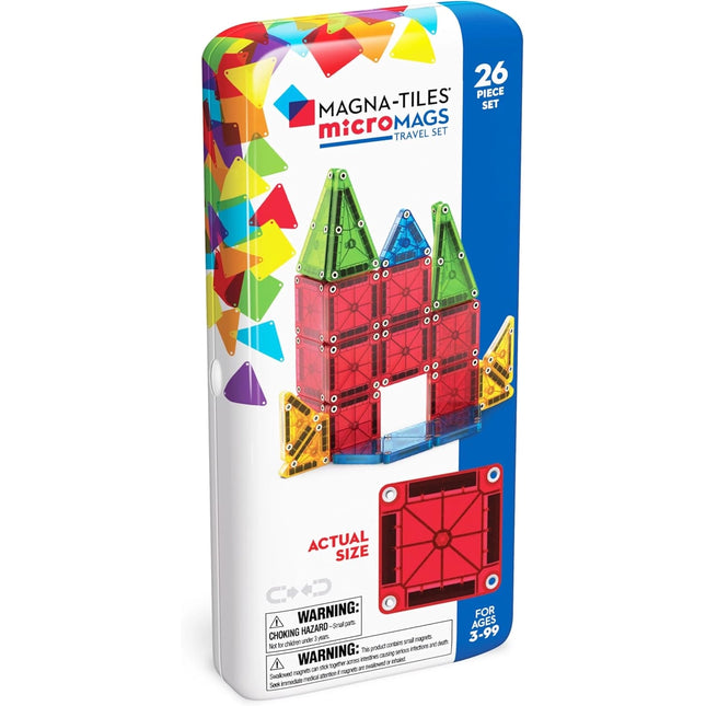 Magna-Tiles Micromags 26-Piece Travel Set