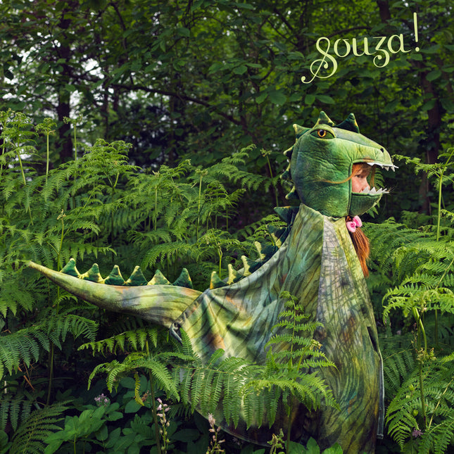 T Rex Green Dragon Cape (4-7 Years)