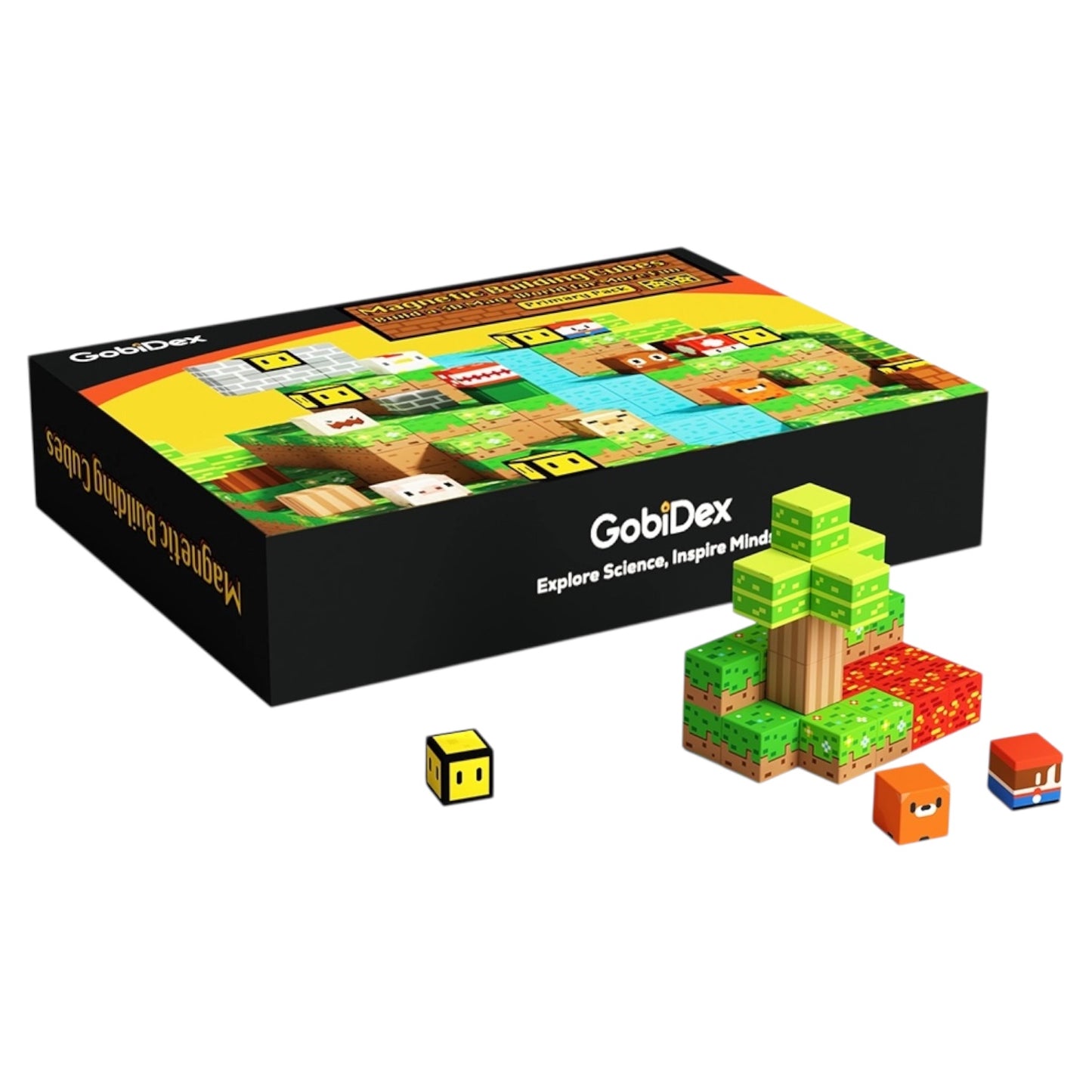 GobiDex Magnetic Cubes (Lumberjack) — 48 Pieces