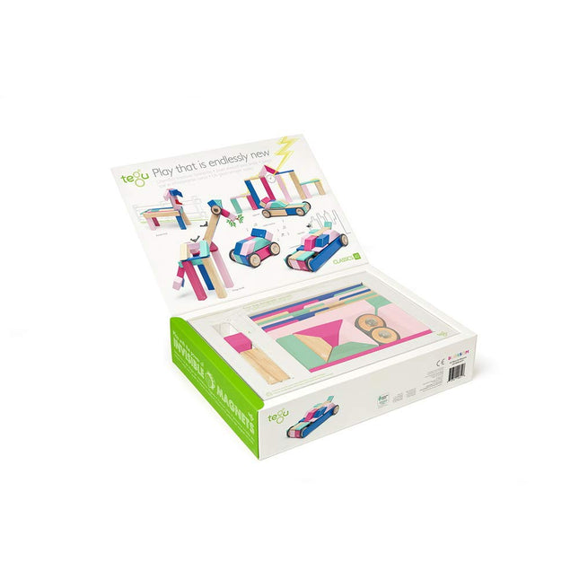 42 Piece Magnetic Wooden Block Set (Blossom)