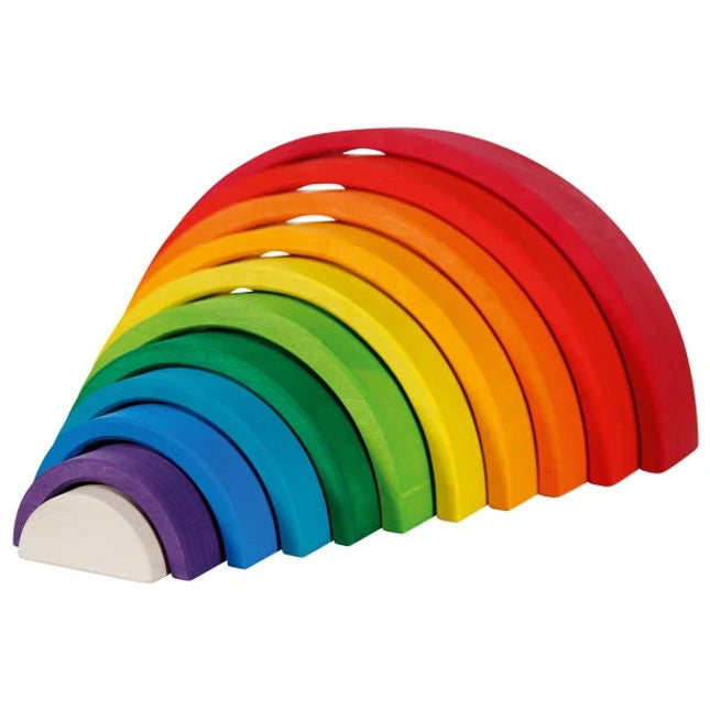 Wooden Rainbow Building Blocks