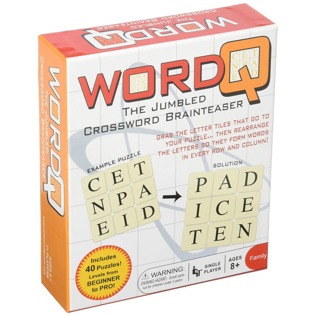 Word Q Crossword Brainteaser Board Game