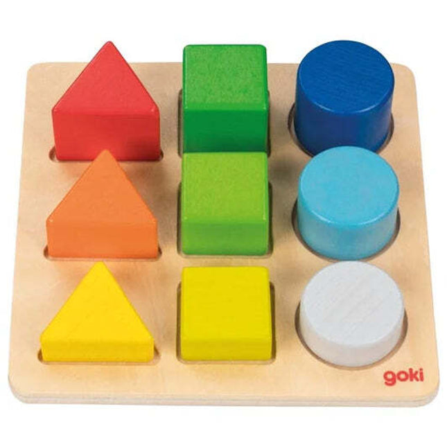 Wooden Colour and Shape Assorting Board