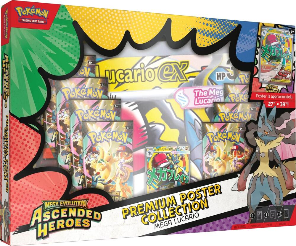 Ascended Heroes: Premium Poster Collection (Mega Lucario)