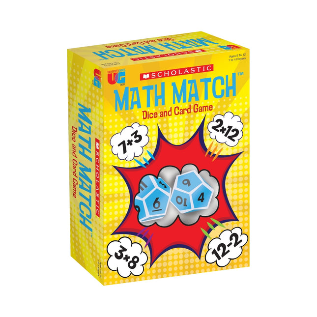 Scholastic Math Match Dice and Card Game