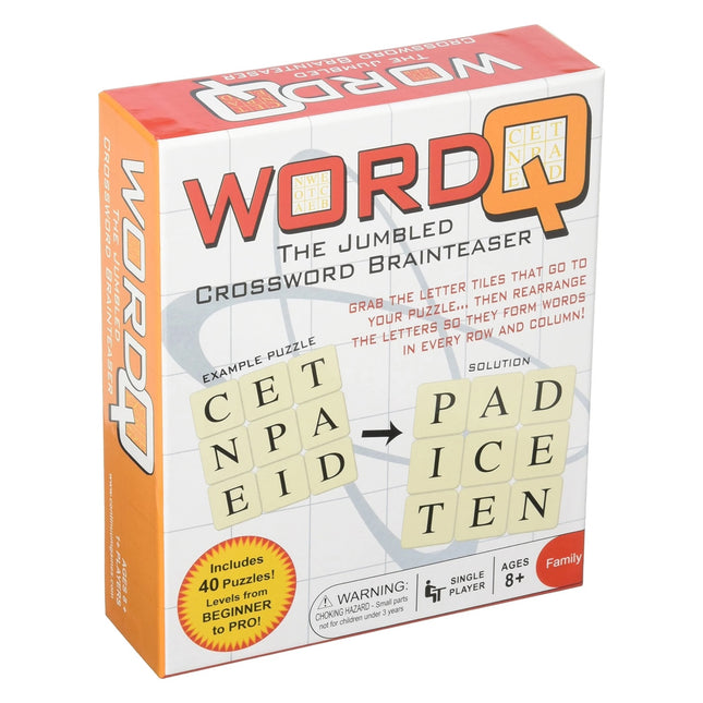 Word Q Crossword Brainteaser Board Game