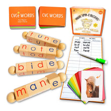 Magic Spin-E Blocks (Silent E Phonics Toy)