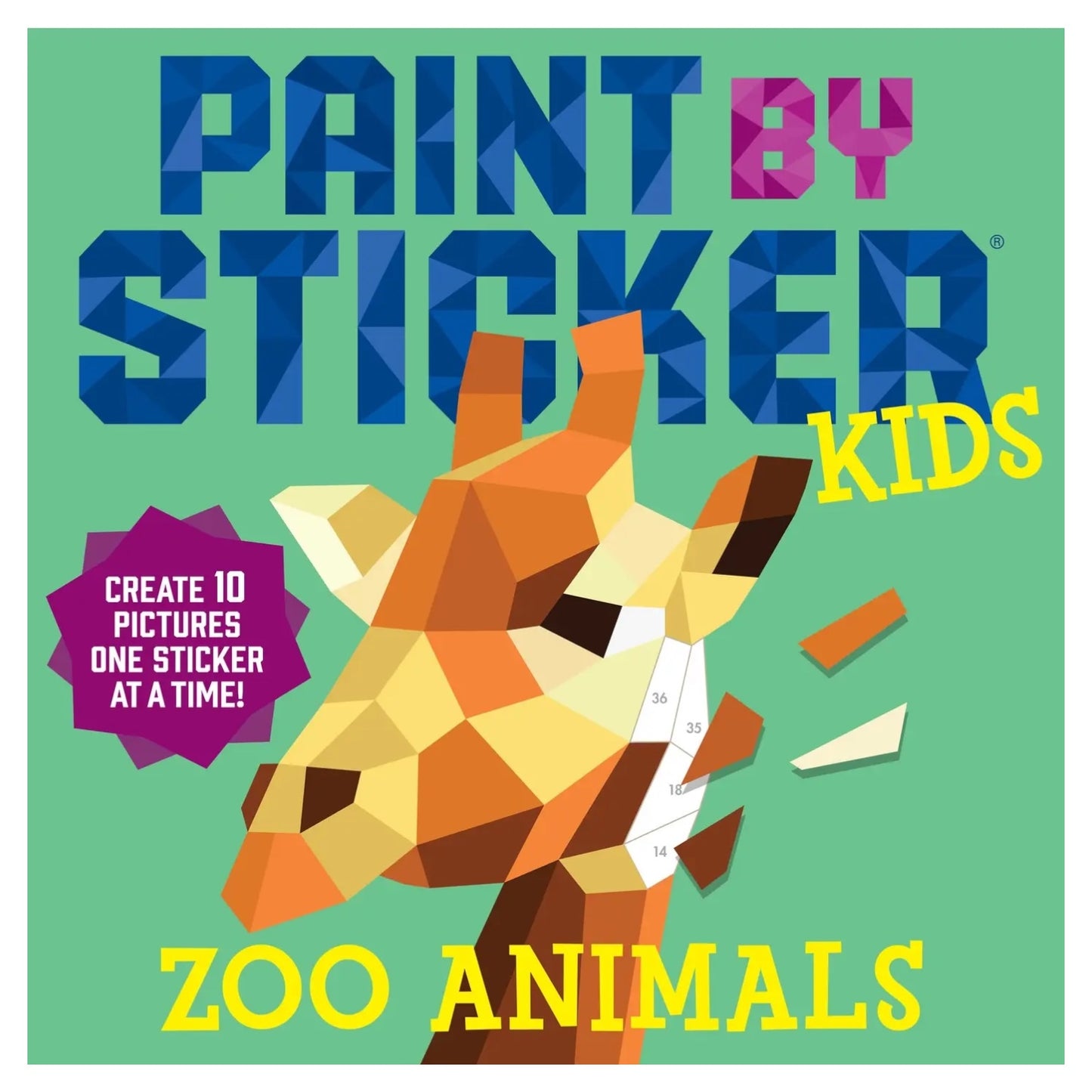 Paint By Sticker Kids: Zoo Animals