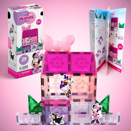Minnie Mouse Magnetic Tile Travel Set