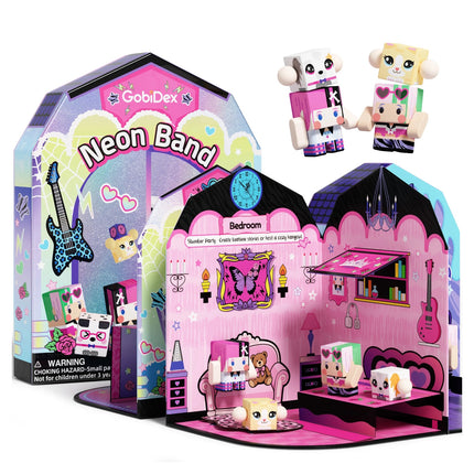 GobiDex Magnetic Dollhouse Playset Neon Band