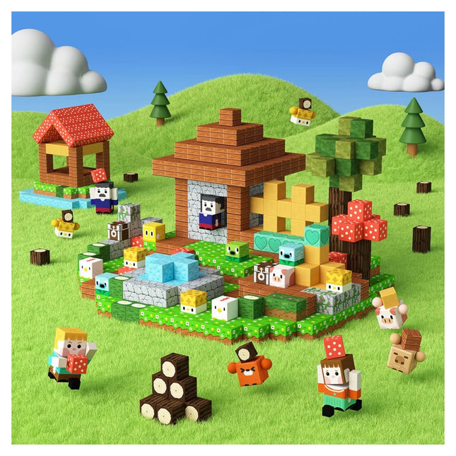GobiDex Magnetic Cubes (Village) — 48 Piece