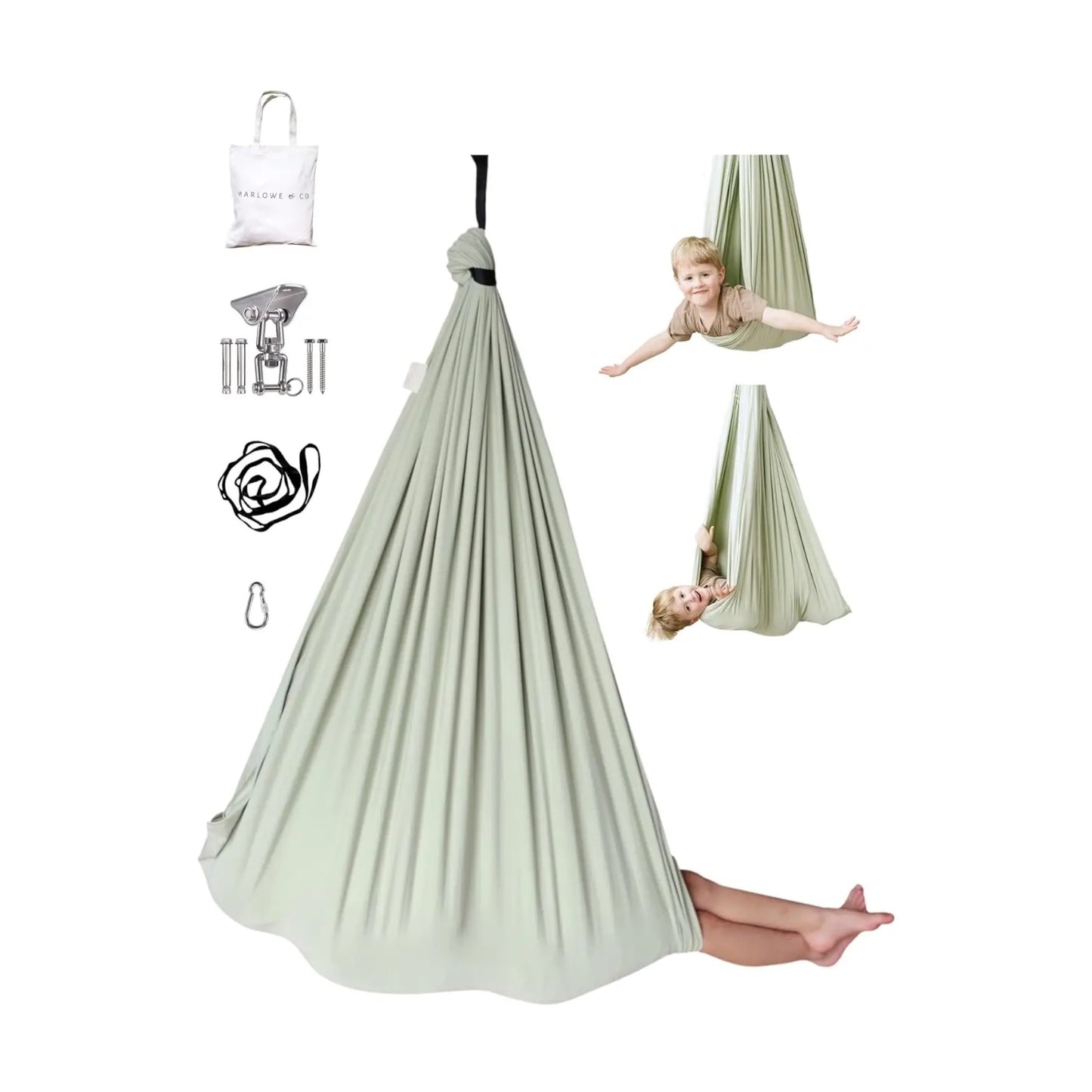 Desert Sage Cotton Sensory Swing