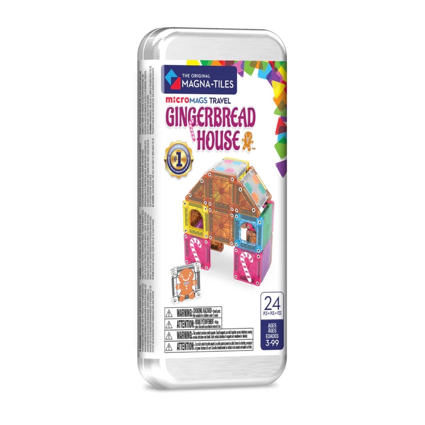 Magna-Tiles mircoMAGS Travel Gingerbread House