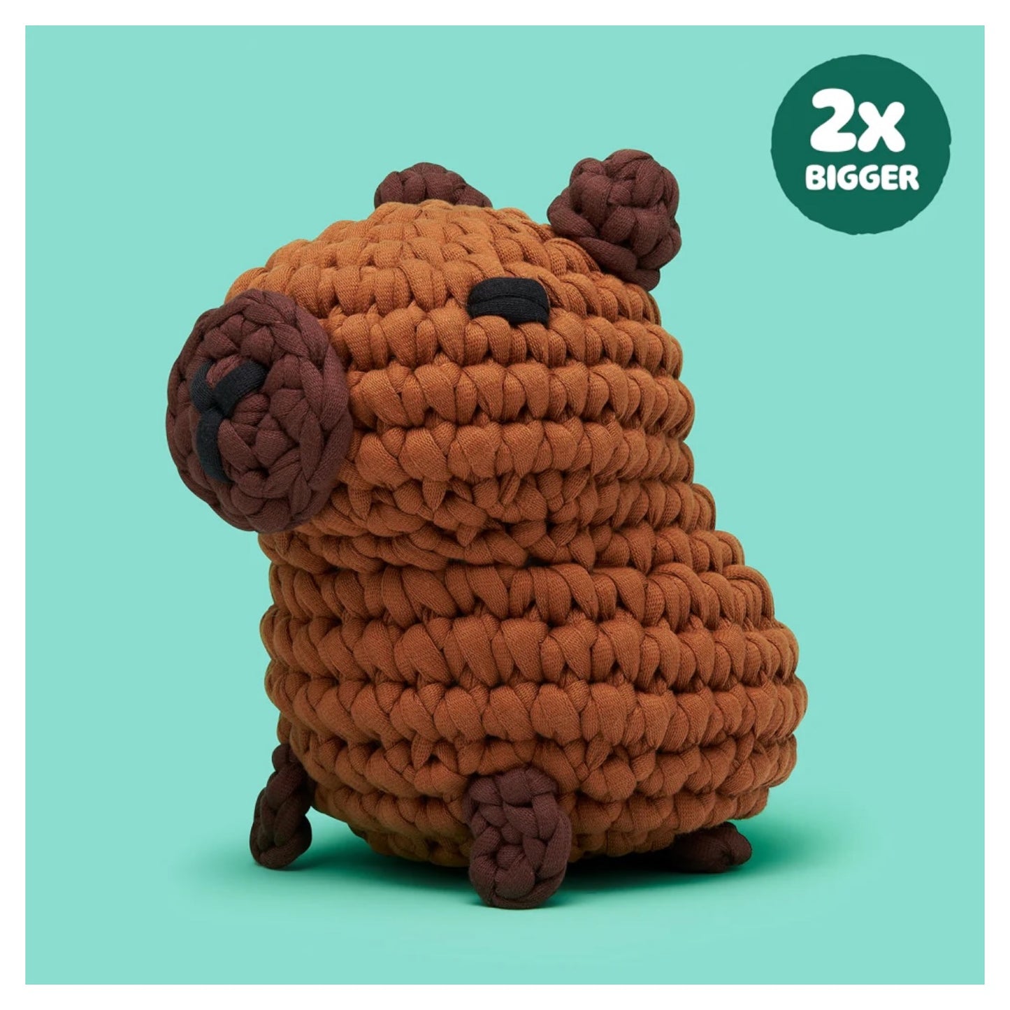 Hugh the Capybara Extra Squeezy Crochet Kit