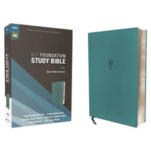 NIV Study Bible (Leathersoft Teal, Red Letter)