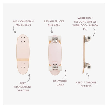 Banwood Skateboard: Pink