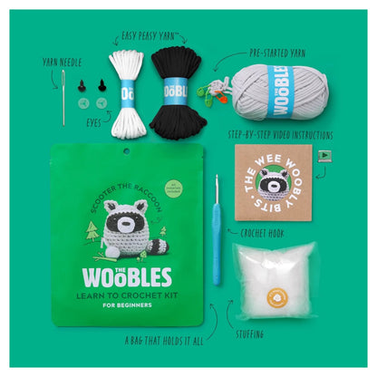 Scooter the Raccoon Crochet Kit