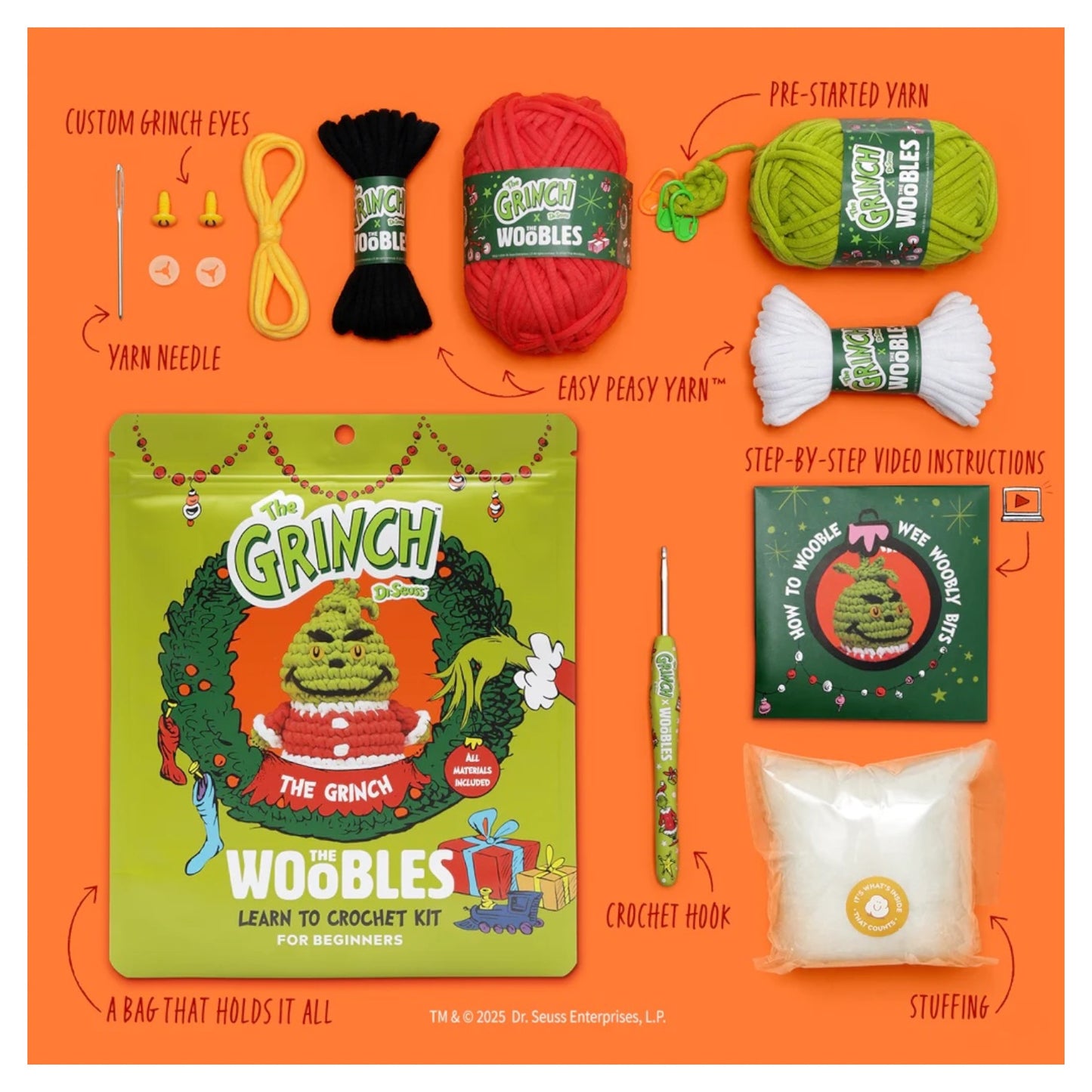 The Grinch Crochet Kit