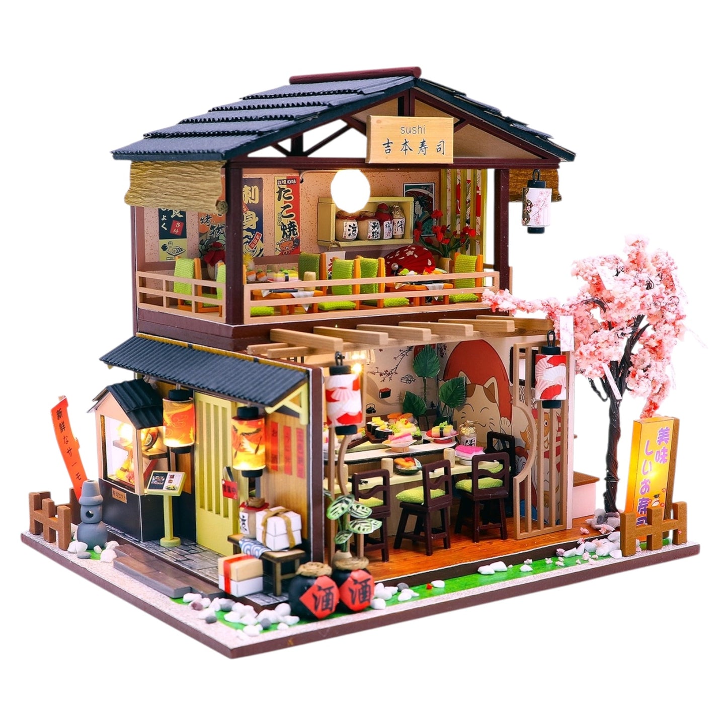 DIY Miniature House Kit: Sushi House