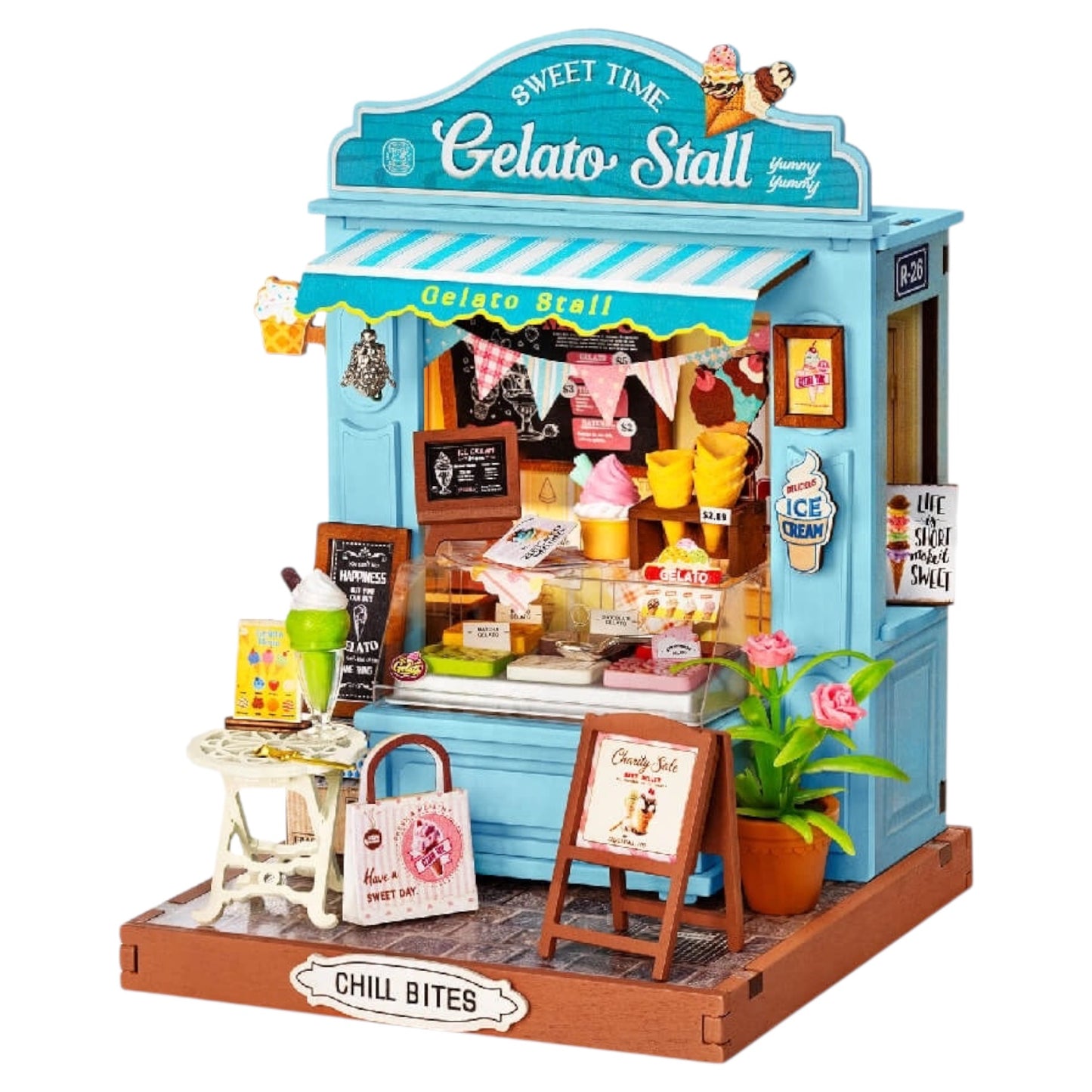 DIY Miniature House Kit: Gelato Stall