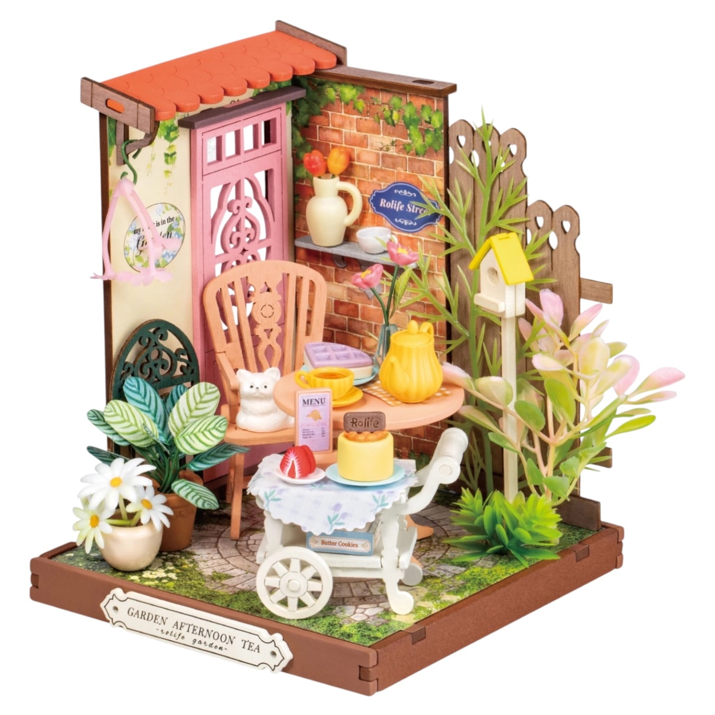 DIY Miniature House Kit: Fancy Tea Yard