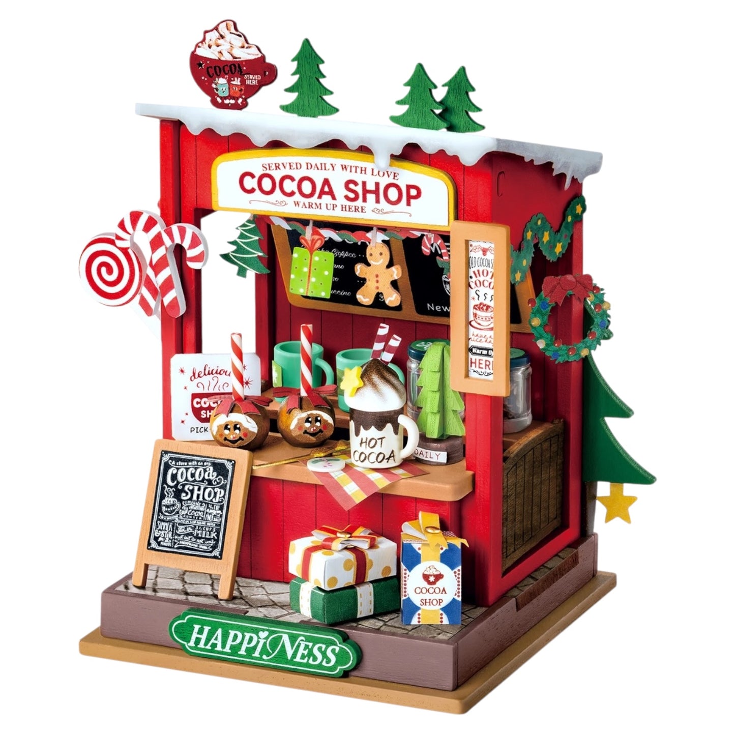 DIY Miniature House Kit: Cocoa Shop