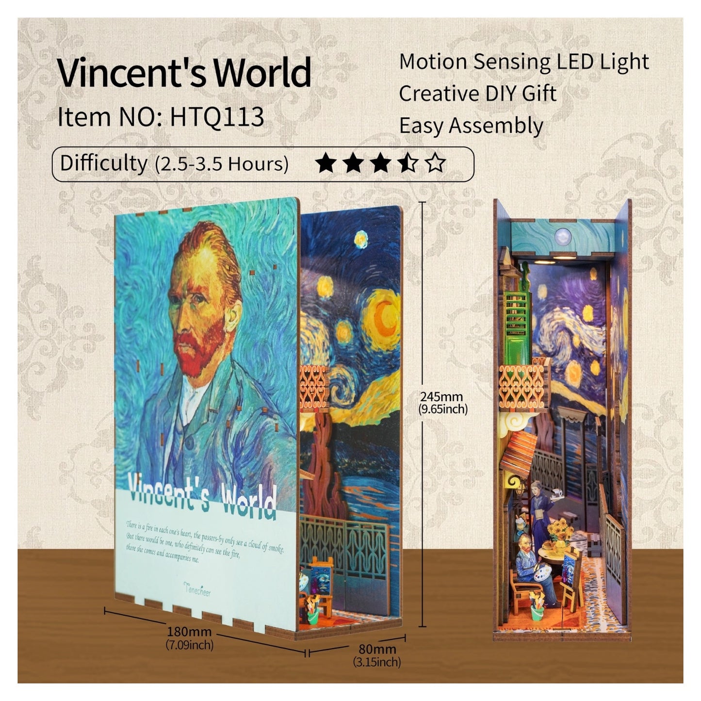 DIY Book Nook Kit: Vincent's World