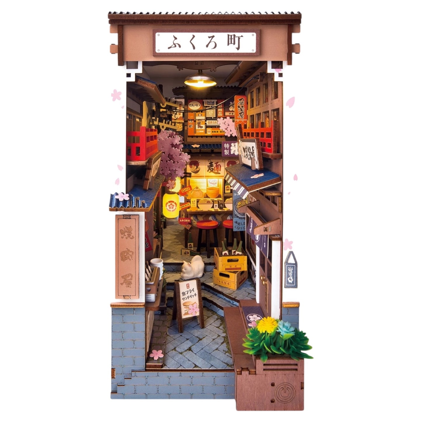 DIY Book Nook Kit: Sakura Alley
