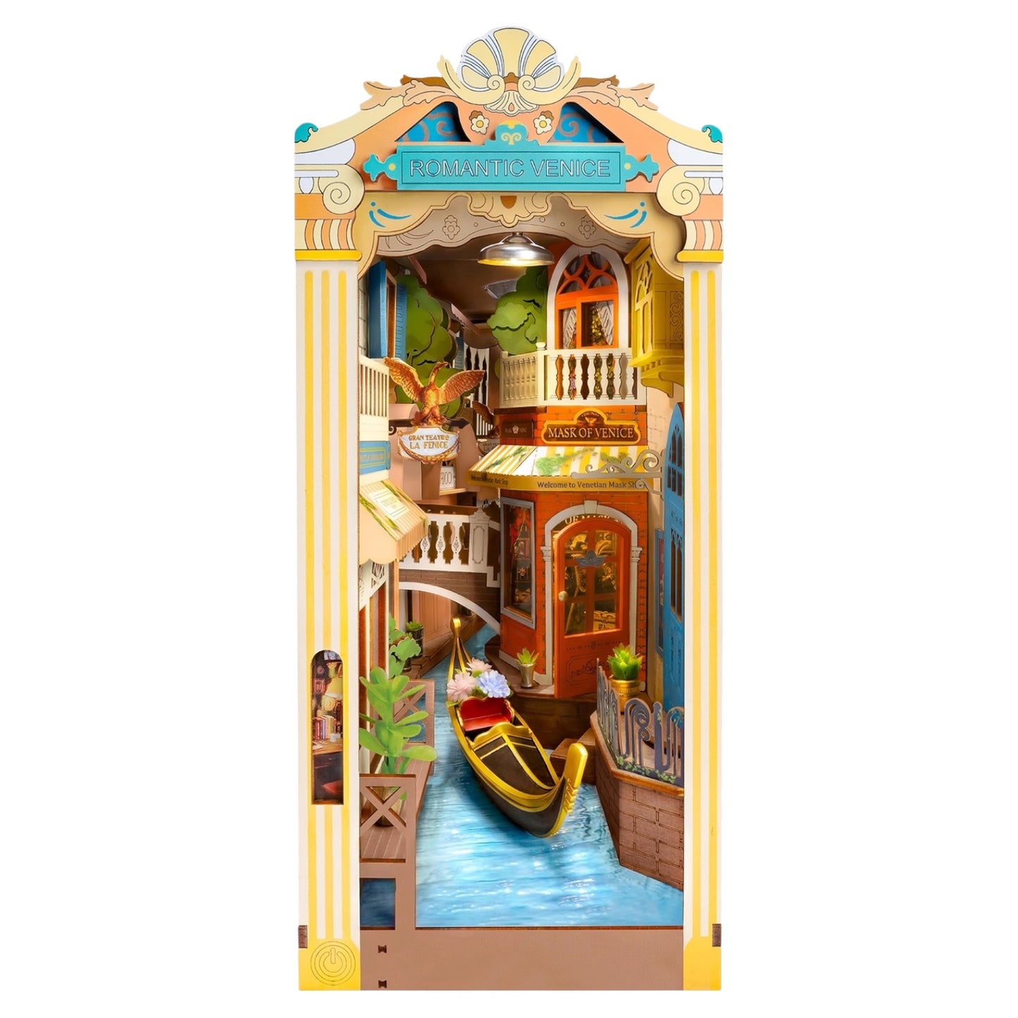 DIY Book Nook Kit: Romantic Venice with Dust Cover