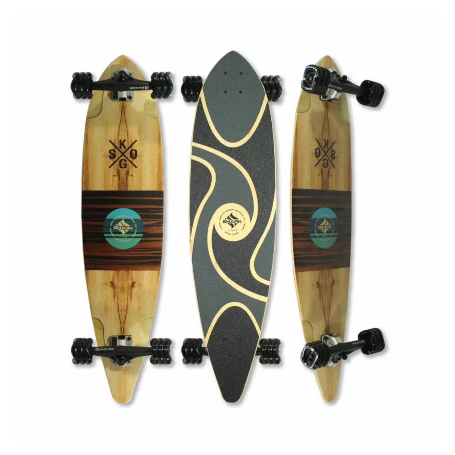 Shark Skogger Pintail Longboard