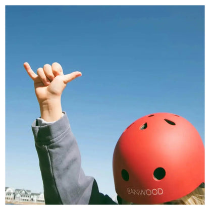 Banwood Eco Helmet: Matte Red (50-54 cm)