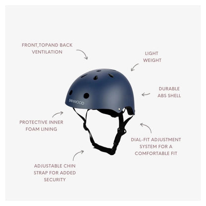 Banwood Eco Helmet: Matte Navy (50-54 cm)