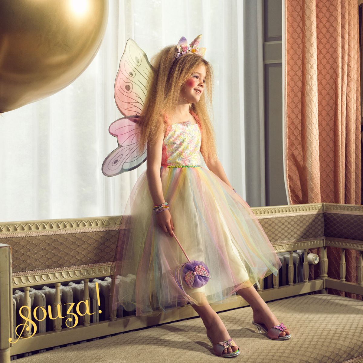 Valerie Fairy Costume Dress and Wings Set (multicolor) 5-7 years Valerie Fairy Costume Dress and Wings Set (multicolor) 5-7 years