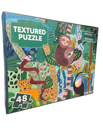 Textured Puzzle:  Jungle Creatures — 48 piece