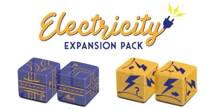 Railroad Ink Challenge: Electricity Dice Expansion