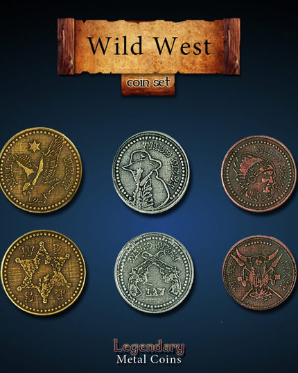 Legendary Metal Coins: Wild West