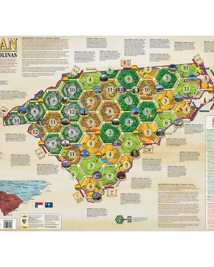 Catan Geographies: The Carolinas Board Game