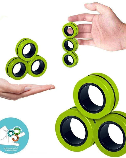 Magnetic Fidget Rings – Green