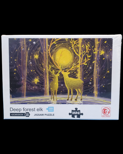 Deep forest elk - Mini Puzzle - Hao Xiang - 1000 piece