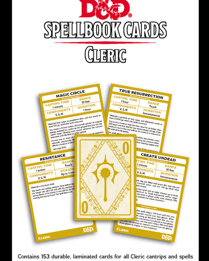 D&D  Spellbook Cards: Cleric