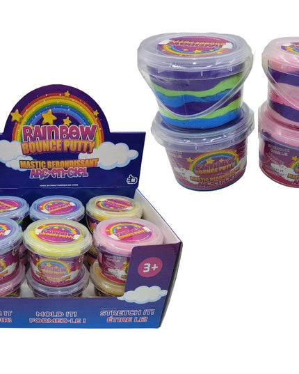 Rainbow Bounce-It Putty - 3 Assorted Rainbows