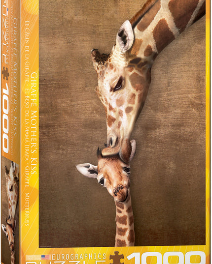 Giraffe Mother's Kiss — 1000 Piece