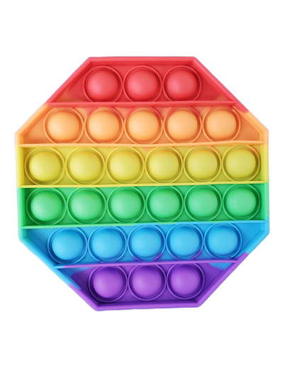 Push Pop, Octagon - Rainbow (small)