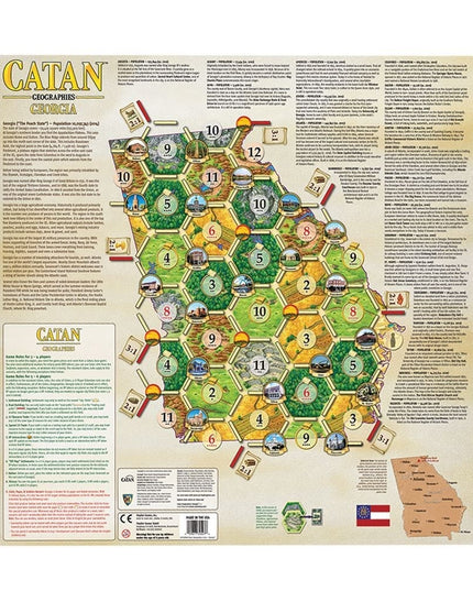 Catan Geographies: Georgia Board Game